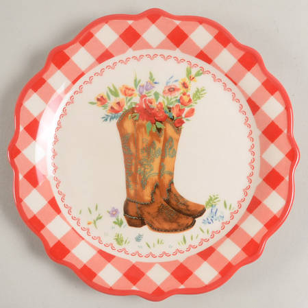 Gingham Dessert/Pie Plate
