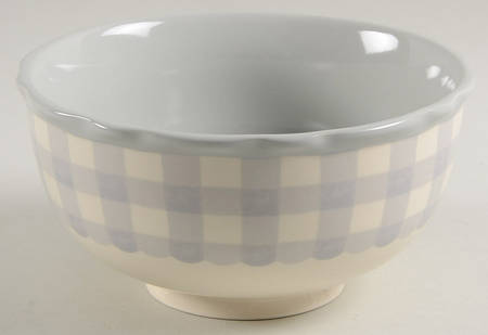 Gingham Soup/Cereal Bowl