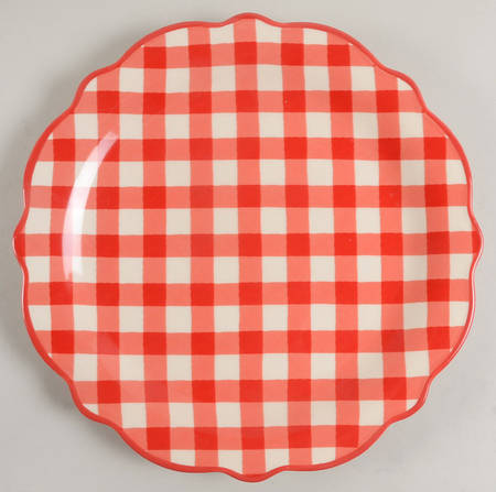Gingham Dinner Plate