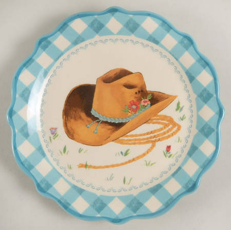 Gingham Dessert/Pie Plate