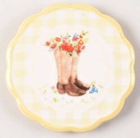 Gingham Coaster