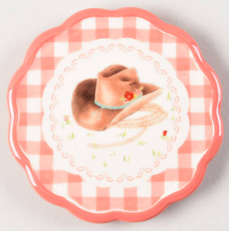 Gingham Coaster
