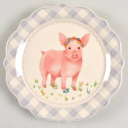 Gingham Dessert/Pie Plate