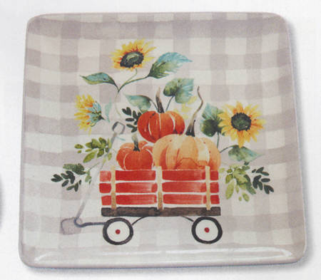 Truck Loads of Fun 11" Square Serving Platter