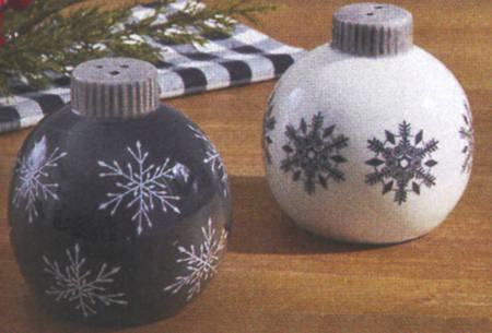 Home for Christmas Figural Salt & Pepper Set