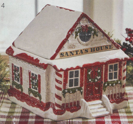 Vintage Town Square Figural Cookie Jar & Lid