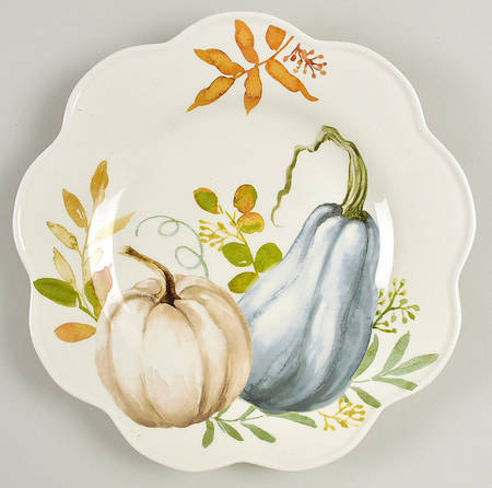 Blue Harvest Salad Plate