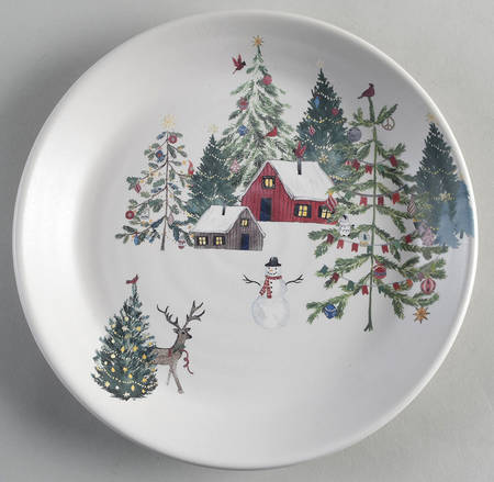 Christmas in the Country Salad Plate
