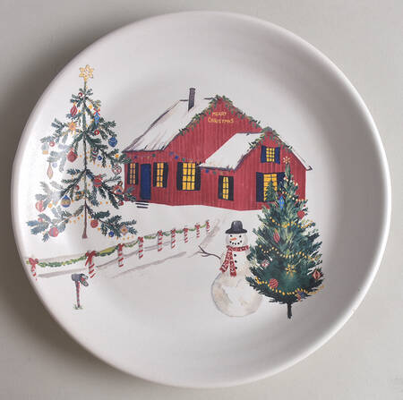 Christmas in the Country Salad Plate