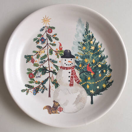 Christmas in the Country Salad Plate
