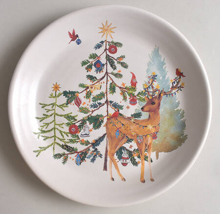 Christmas in the Country Salad Plate