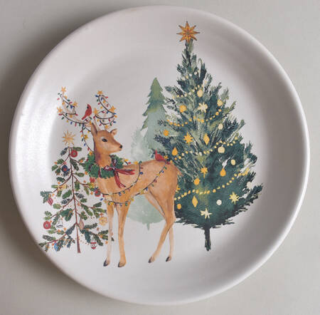 Christmas in the Country Salad Plate