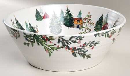 Christmas in the Country 11" Round Serving Bowl