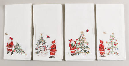 Christmas in the Country Cloth Napkin - Set of 4 Motifs (NAPC1, NAPC2, NAPC3 & NAPCM4)