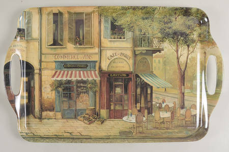 Melamine Trays 19" Rectangular Handled Tray by Pimpernel International