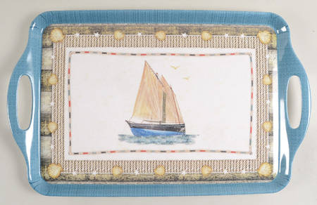 Melamine Trays 19" Rectangular Handled Tray by Pimpernel International