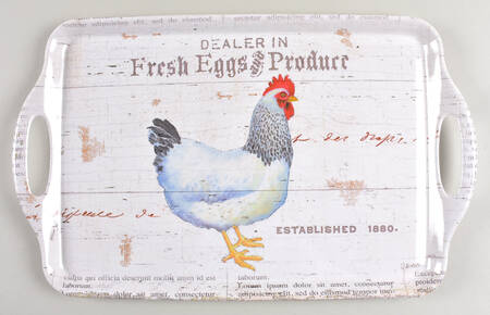 Melamine Trays 19" Rectangular Handled Tray