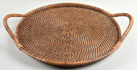 Woven Selections 17" Wicker Round Tray