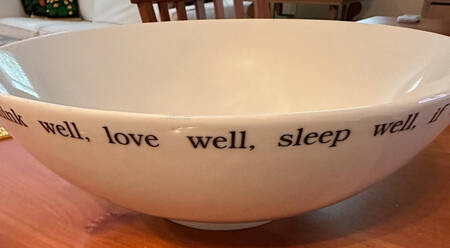 Great White Quotation 13" Round Serving Bowl