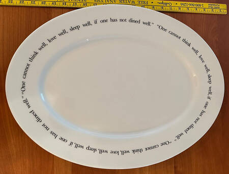 Great White Quotation 21" Oval Serving Platter