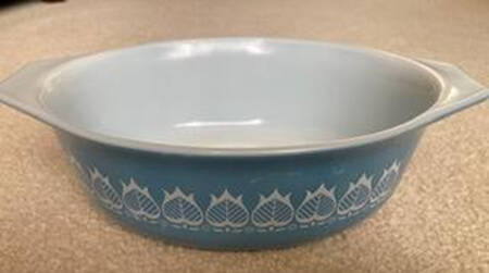 Blue Tulip 1.5 Quart Oval Covered Casserole No Lid
