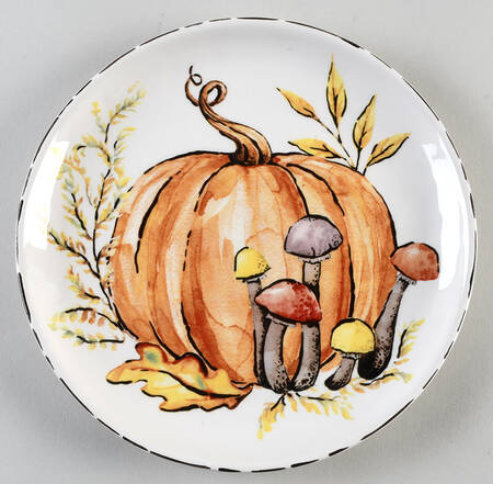 Pumpkin Mushroom Salad Plate