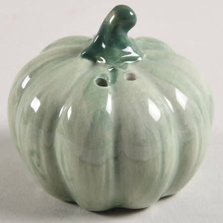 Pumpkin Mushroom Figural Salt Shaker
