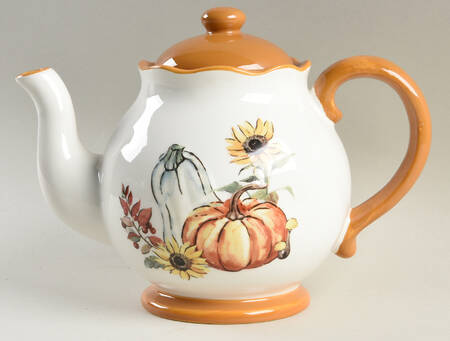 Pumpkin Mushroom Teapot & Lid