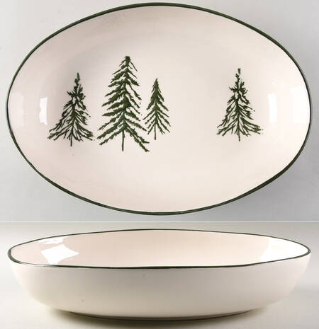 PPC23 13" Oval Serving Bowl