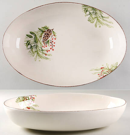 PPC24 13" Oval Serving Bowl