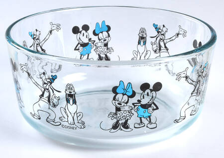 Mickey Mouse and Friends 7" Glassware Storage Bowl No Lid