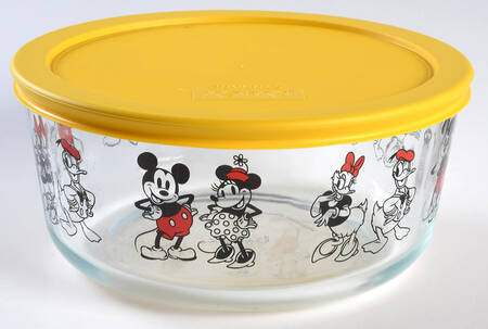 Mickey Mouse and Friends 7" Glassware Storage Bowl & Lid
