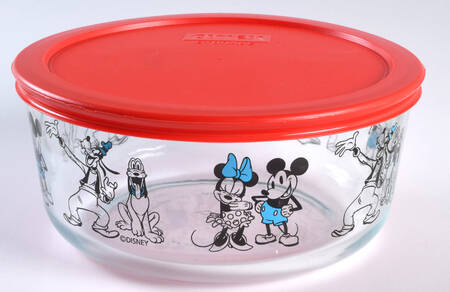 Mickey Mouse and Friends 7" Glassware Storage Bowl & Lid