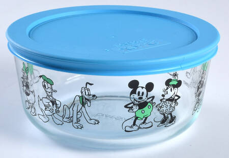 Mickey Mouse and Friends 6" Glassware Storage Bowl & Lid