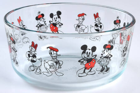 Mickey Mouse and Friends 7" Glassware Storage Bowl No Lid