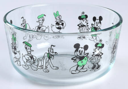 Mickey Mouse and Friends 6" Glassware Storage Bowl No Lid