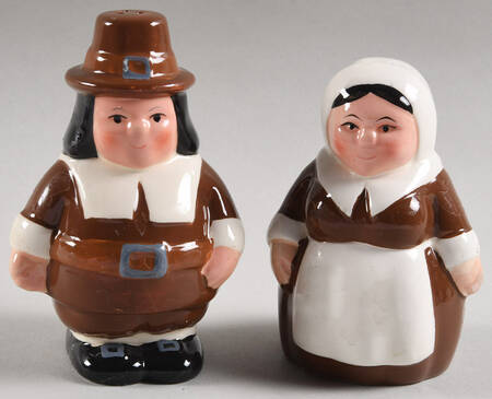 The Pilgrim Pair Figural Salt & Pepper Set by Publix Supermarkets