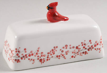 Cardinal Lid for 1/4 Lb Butter