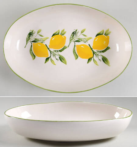PPC28 13" Oval Serving Bowl