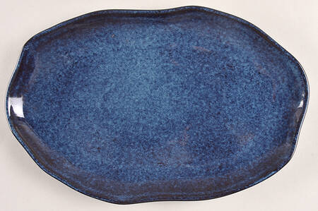 Denim 11" Oval Serving Platter