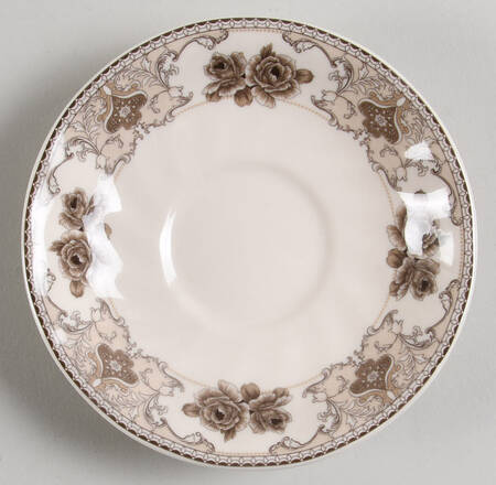Rose Brown Saucer