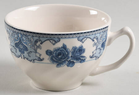 Rose Blue Flat Cup