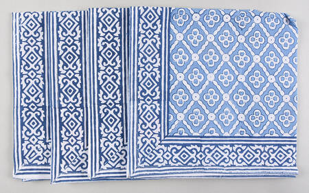 Table Linens & Accessories (4 Pack) 20" x  20" Seville Blue Cloth Napkin