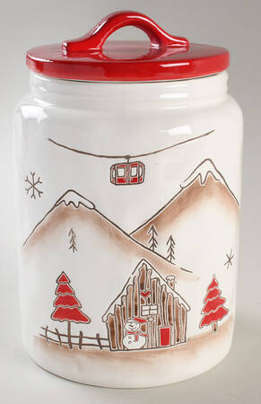 Ski Village Medium Canister & Lid