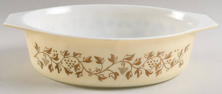 Golden Casserole 2.5 Quart Oval Covered Casserole No Lid