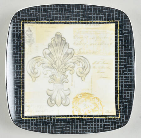 Paris Collage Square Appetizer Plate