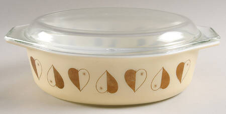 Golden Hearts by Pyrex