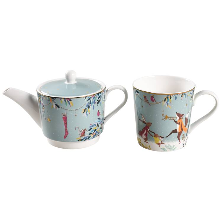Woodland Tales Individual Teapot & Lid with Mug