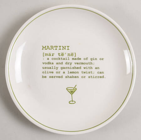 Cocktails Defined Salad Plate by Pottery Barn China