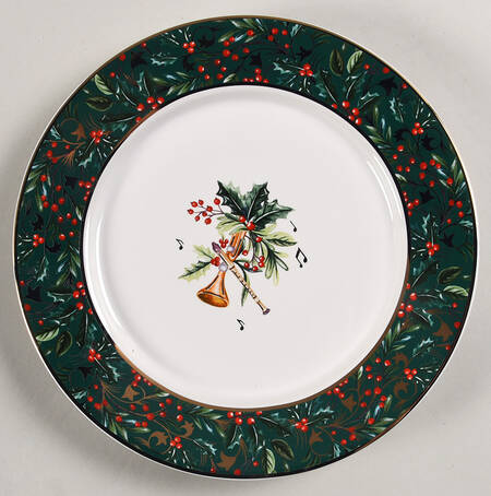 12 Days of Christmas Salad Plate